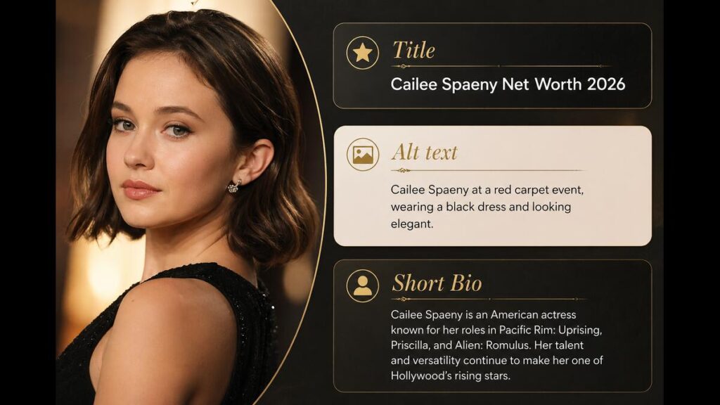 Cailee Spaeny net worth 2026 Hollywood actress portrait