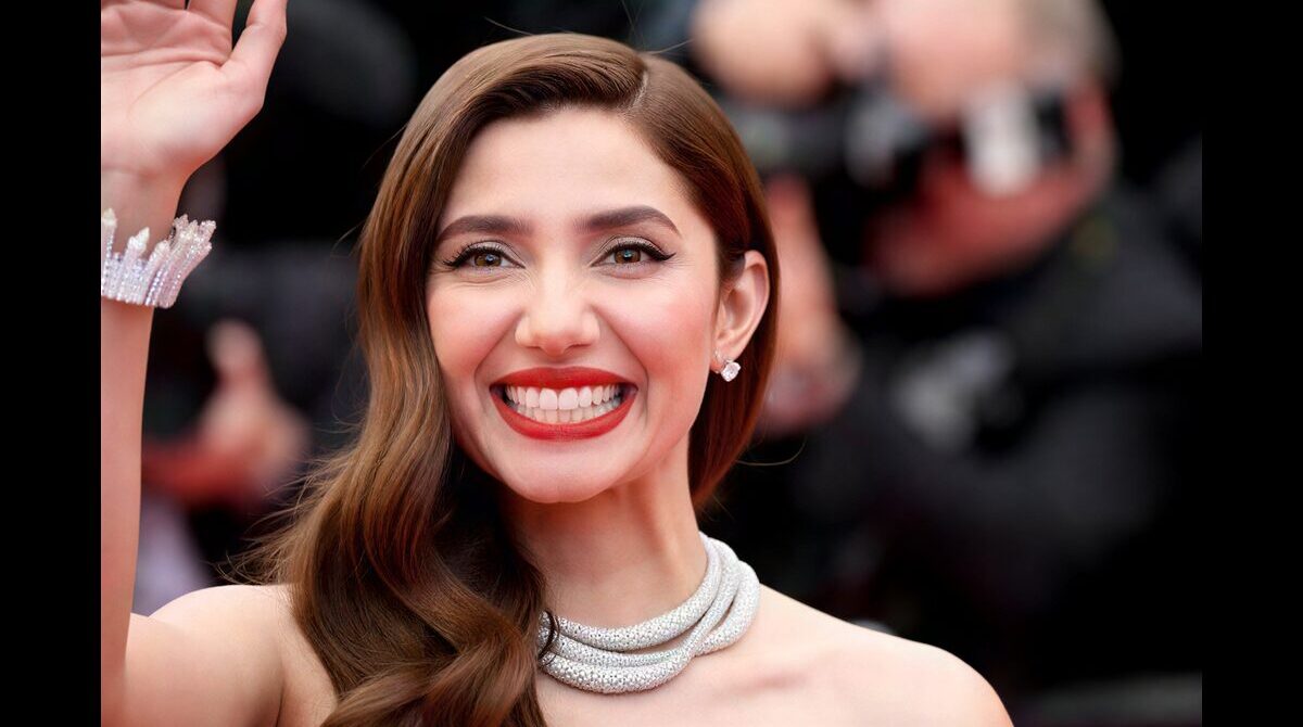 Mahira Khan posing elegantly at an event in 2026