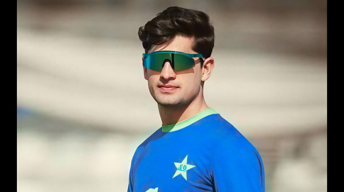 Naseem Shah net worth 2026 featured image with cricket stadium background