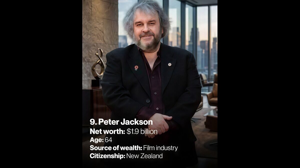 Peter Jackson attending a Lord of the Rings anniversary event in formal attire