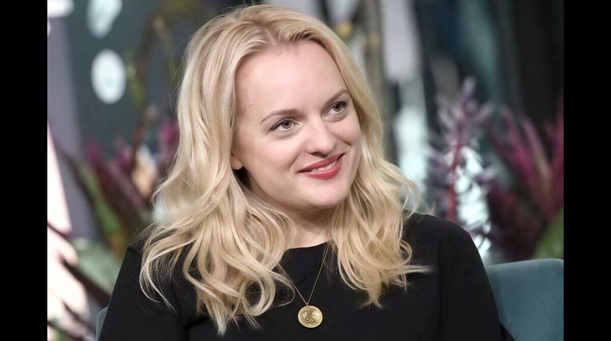 Close-up portrait of Elisabeth Moss showcasing her elegant style and celebrity success.