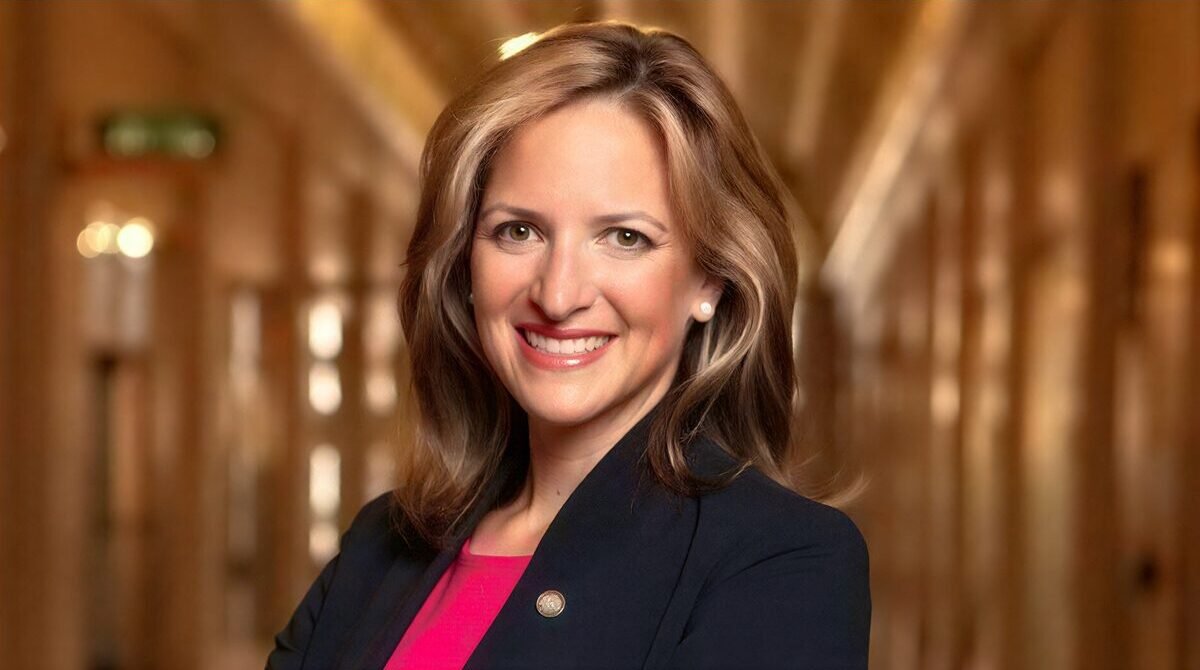 Michigan Secretary of State Jocelyn Benson during an official government appearance in 2026.