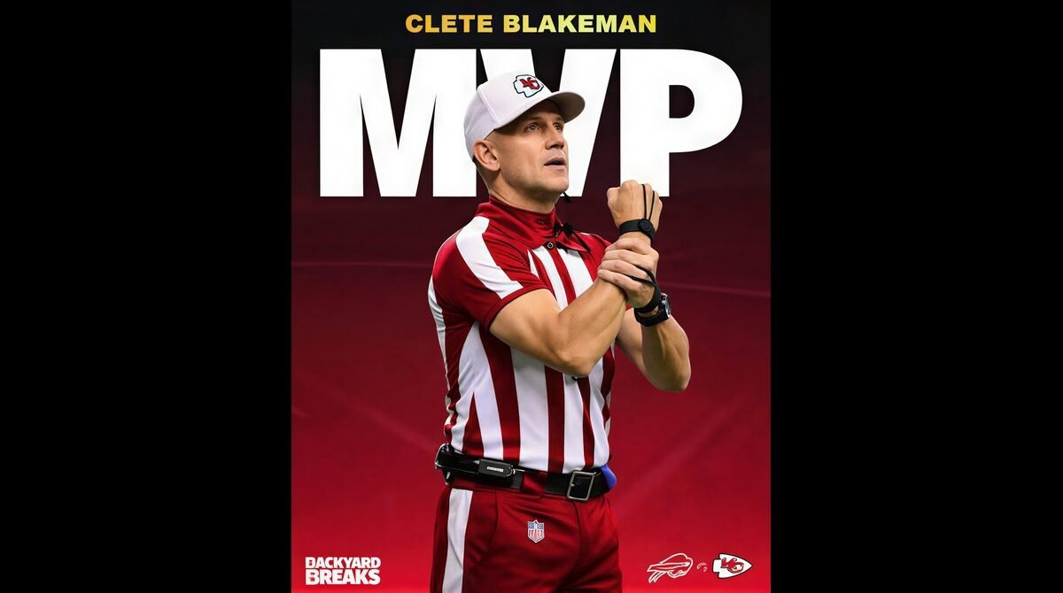 Clete Blakeman during an NFL game as a professional referee