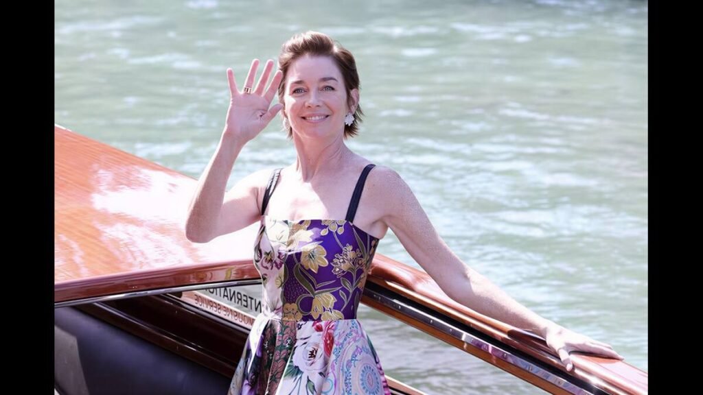 Julianne Nicholson portrait highlighting her net worth and success.